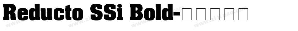 Reducto SSi Bold字体转换